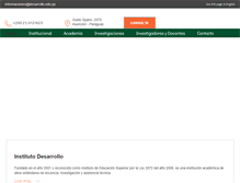 Tablet Screenshot of desarrollo.edu.py